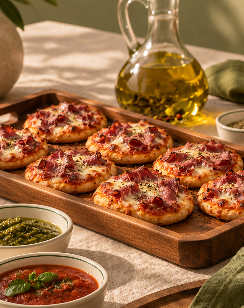 Pastrami Mini Pizza